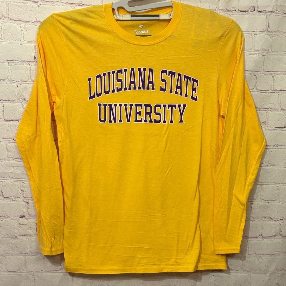 Fanatics Yellow LSU Long Sleeve Tee Sz: M